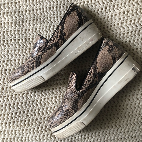 Stella McCartney Binx Vegan Platform Slip-On Snake dust bag included - Picture 5 of 11